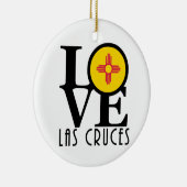 LIEBE Las Cruces NM Keramik Ornament (Rechts)