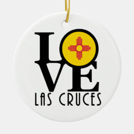 LIEBE Las Cruces NM Keramik Ornament