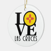 LIEBE Las Cruces NM Keramik Ornament (Links)