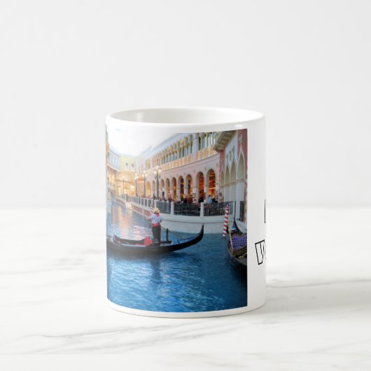 Liebe Las Vegas der Gondel-I Kaffeetasse (Mittel)