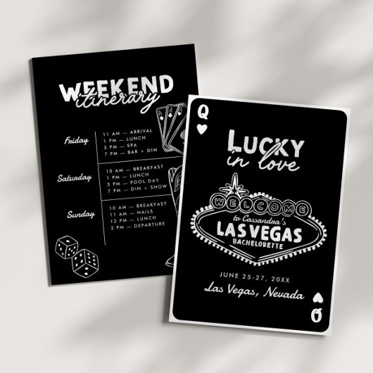 Liebe Las Vegas Girls’ Trip Bachelorette Einladung