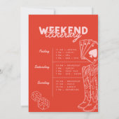 Liebe Las Vegas Girls’ Trip Bachelorette Einladung (Rückseite)