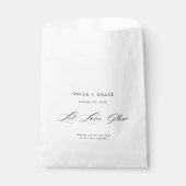 Liebe lass | Moderne Hochzeit Minimalistisch Schwa Geschenktütchen (Vorderseite)