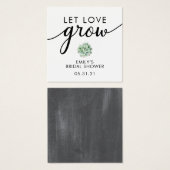 Liebe lass Sukkulente Pflanze Tags (Vorne & Hinten)