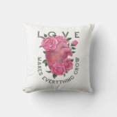 Liebe lässt alles wachsen kissen (Vorderseite)