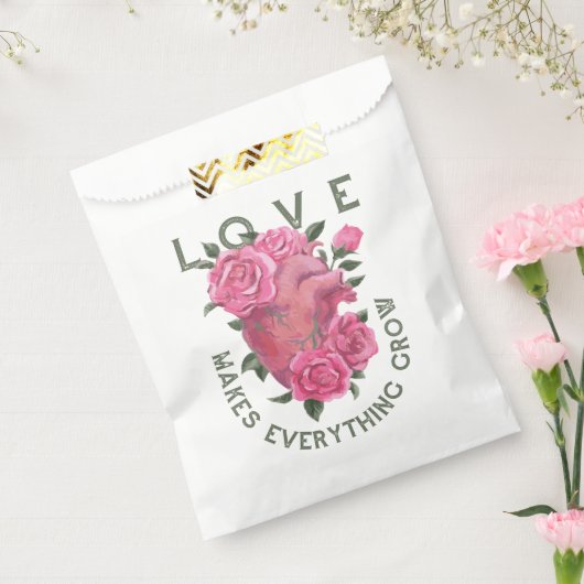 Liebe lässt alles wachsen - romantische Blumenkuns Geschenktütchen (Versiegelt)