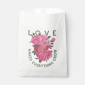 Liebe lässt alles wachsen - romantische Blumenkuns Geschenktütchen (Vorderseite)