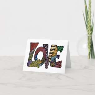 Liebe lässt die Valentinkarte umgehen Dankeskarte