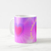 Liebe lässt die Welt umgehen Kaffeetasse (Vorderseite Links)