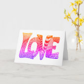 LIEBE lässt die Welt umrunden Karte (Gelbe Blume)