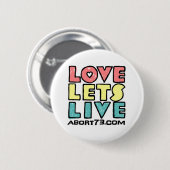 Liebe lässt Live (Alternativ)/Abort73.com Button (Vorne & Hinten)