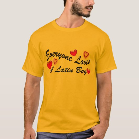 Liebe-Latein-Junge T-Shirt (Vorderseite)