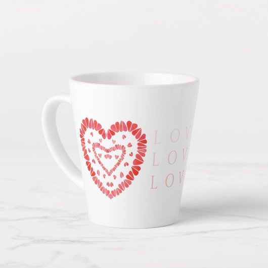 LIEBE Latte Tasse (Linke Ecke)