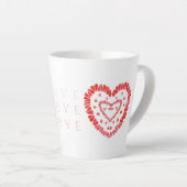LIEBE Latte Tasse (Rechte Ecke)