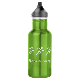 Liebe Lauf Hashtag Slogan Läufer Trinkflasche