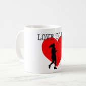 Liebe laufen Mädchen Geschenk Geschenk Frau laufen Kaffeetasse (Vorderseite Links)