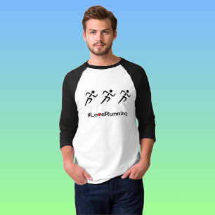 Liebe Laufende Slogan-Läufer T-Shirt