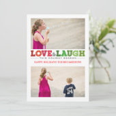 Liebe + Lauge x2 Feiertagskarte (Stehend Vorderseite)