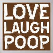 Liebe Laugh Kackte Funny Poster Sign Quotes Redewe (Vorne)