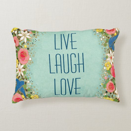 Liebe Laugh Liebe Dekokissen (Vorderseite)