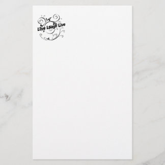 Liebe Laugh Live Briefpapier