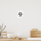 Liebe Laugh Live Poster (Küche)