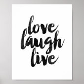 Liebe Laugh Live Poster (Vorne)