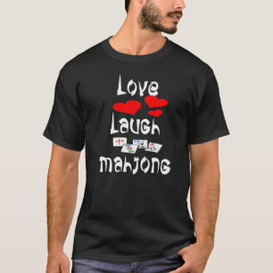 Liebe Laugh Mahjong Fun Chinesisches jüdisches Spi T-Shirt