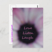 Liebe Laugh Postcard Postkarte (Vorne/Hinten)