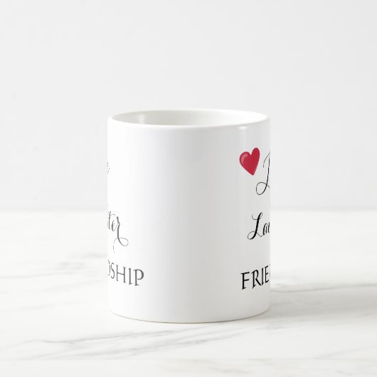 Liebe Laughter Friendship Sprichwort Kaffeetasse (Mittel)