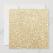 Liebe & Laughter Gold Glitzer Polterabend Einladun Einladung (Rückseite)