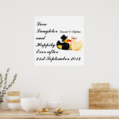 Liebe Laughter Wedding Ducks Poster (Küche)