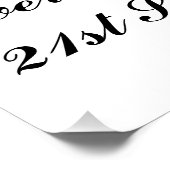 Liebe Laughter Wedding Ducks Poster (Ecke)