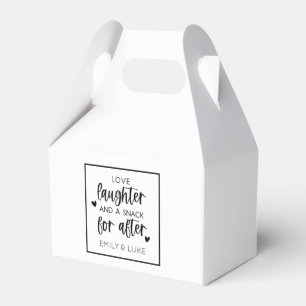 Liebe Laughter Wedding Mitternacht Snack Geschenkschachtel
