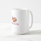 Liebe laut T-Shirt Kaffeetasse (VorderseiteRechts)