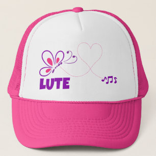 Liebe Laute Rosa Lila Schmetterling Herz Truckerkappe