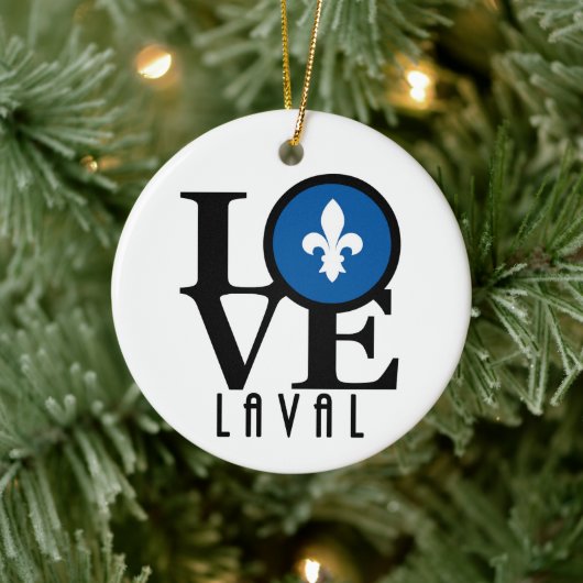 LIEBE Laval Quebec Keramik Ornament (Baum)