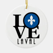LIEBE Laval Quebec Keramik Ornament (Vorne)