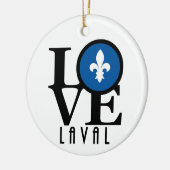 LIEBE Laval Quebec Keramik Ornament (Links)