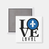 LIEBE Laval Quebec Magnet (Vorderseite/Rückseite)
