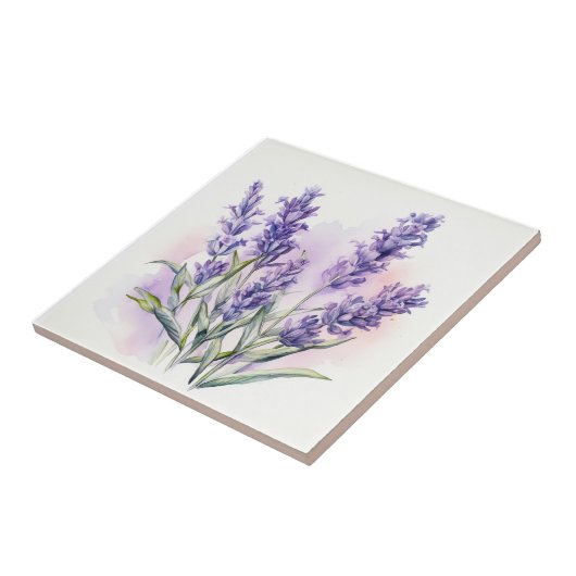 Liebe Lavender Blume Fliese (Seite)