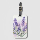 Liebe Lavender Blume Gepäckanhänger (Vorderseite Vertikal)