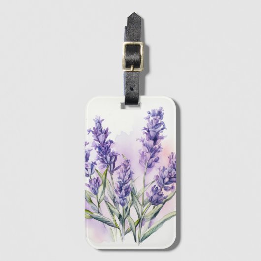 Liebe Lavender Blume Gepäckanhänger (Vorderseite Vertikal)