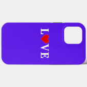 LIEBE Lavender Modern Chic Case-Mate iPhone Hülle (Rückseite (Horizontal))