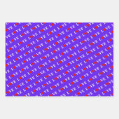 LIEBE Lavender Orange Black Geschenkpapier Set (Vorderseite)