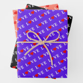 LIEBE Lavender Orange Black Geschenkpapier Set (Beispiel)