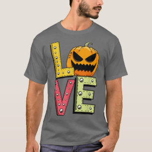 Liebe Lazy Halloween Kostüm Pumpkin Kürbislaterne T-Shirt