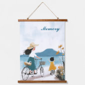 Liebe, Leben, Erinnerung Wandteppich Mit Holzrahmen (Vorderseite 3)