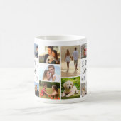 Liebe Leben mit dir 14 FotoCollage weiß Kaffeetasse (Mittel)