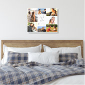 Liebe Leben mit dir 7 Foto Collage - Weiß Leinwanddruck (Insitu (Schlafzimmer))